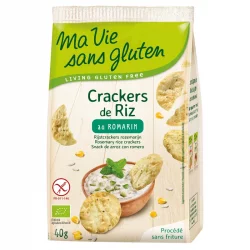 Crackers de riz au romarin BIO - 40g - Ma vie sans gluten