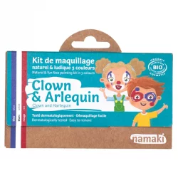 Kit de maquillage naturel & ludique 3 couleurs Clown & Arlequin - Namaki