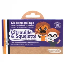 Schmink-Set Natürlich & Spielerisch 3 Farben Kürbis & Skelett - Namaki