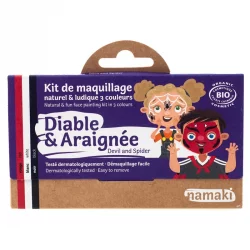Schmink-Set Natürlich & Spielerisch 3 Farben Teufel & Spinne - Namaki