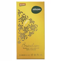 Chocolat noir au lait entier 50% BIO Brésil - 80g - Narutara