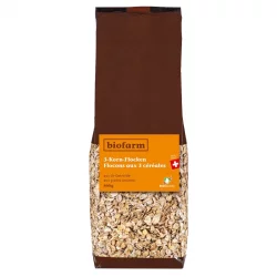 BIO-3-Korn-Flocken aus Ur-Getreide Schweiz - 500g - Biofarm