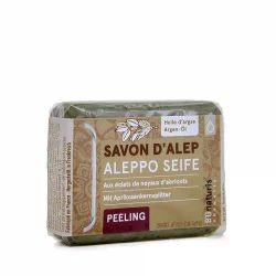 Savon d'Alep exfoliant naturel 3% huile de laurier & argan - 100g - BIOnaturis