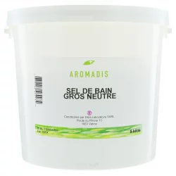 Sel de bain gros neutre - 5kg - Aromadis