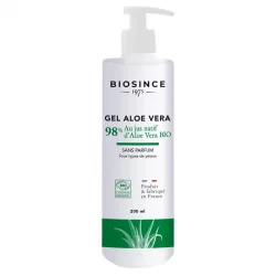 BIO-Aloe Vera Gel 98% ohne Duftstoffe - 200ml - Biosince 1975