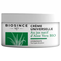 Universelle feuchtigkeitsspendende BIO-Creme Aloe Vera - 200ml - Biosince 1975