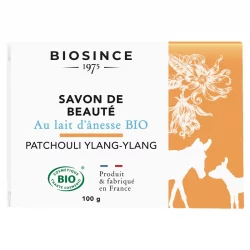 BIO-Beautyseife mit Eselsmilch Patchouli & Ylang-Ylang - 100g - Biosince 1975