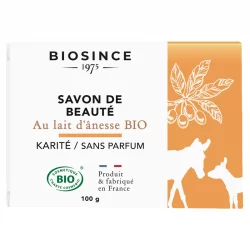 BIO-Beautyseife mit Eselsmilch Sheabutter & ohne Parfüm - 100g - Biosince 1975