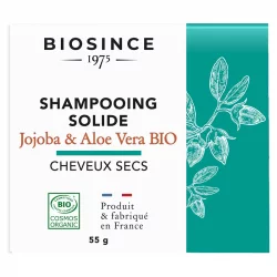 Festes BIO-Shampoo Jojoba & Aloe Vera - 55g - Biosince 1975