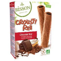 Crousty roll fourrés au chocolat noir BIO - 125g - Bisson