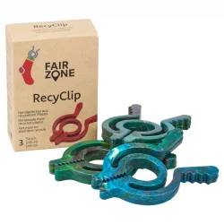 Clip à linge, papier & sacs en plastique recyclé - 3 pièces - Fair Zone