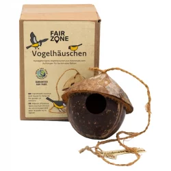 Maison d’oiseaux en noix de coco - 1 pièce - Fair Zone
