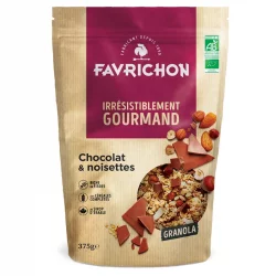 BIO-Granola Schokolade & Haselnüsse - 375g - Favrichon