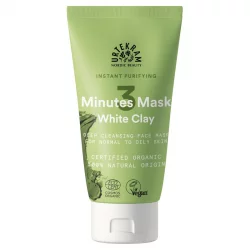 Masque visage purifiant 3 minutes BIO argile blanche - 75ml - Urtekram