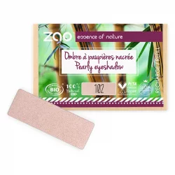 Ombre à paupières nacrée Beige rose N°102 BIO (Recharge) - 1,3g - Zao