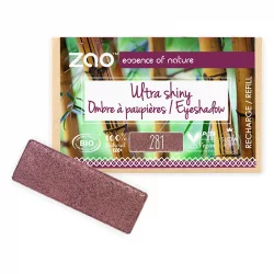 Lidschatten ultra glänzend Bordeaux sequin N°281 BIO (Nachfüller) - 1,3g - Zao