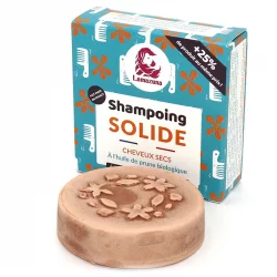 Shampooing solide cheveux secs huile de prune - 70ml - Lamazuna