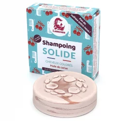 Shampooing solide cheveux colorés huile de cerise - 70ml - Lamazuna