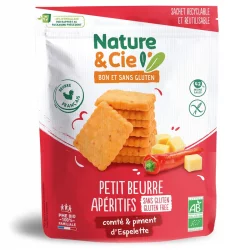 BIO-Petit-Beurre Apéro mit Comté & Espelette Pfeffer - 80g - Nature&Cie