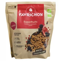 Müesli croustillant superfruits cranberry, grenade & cassis BIO - 400g - Favrichon