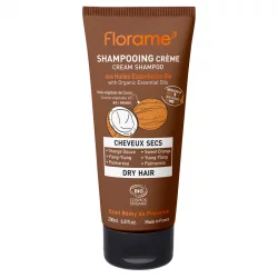 Shampooing crème cheveux secs BIO orange & palmarosa - 200ml - Florame