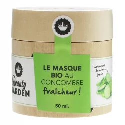 Masque fraîcheur BIO concombre - 50ml - Beauty Garden