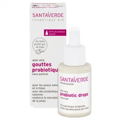 Gouttes de probiotiques sans parfum BIO aloe vera - 30ml - Santaverde
