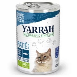 Pâté poisson avec spiruline pour chat BIO - 400g - Yarrah