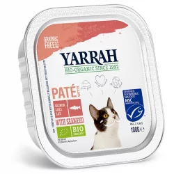 Pâté saumon avec algues marines pour chat BIO - 100g - Yarrah