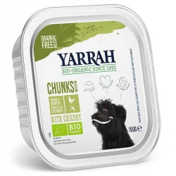 Bouchées poulet & légumes avec chicorée pour chien BIO - 150g - Yarrah