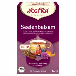 Infusion d'écorces de cacao, rooibos & orange BIO - Confort de l'âme - 17 sachets - Yogi Tea