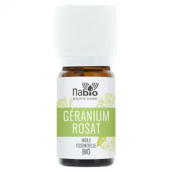 Huile essentielle BIO Géranium rosat - 10ml - Nabio