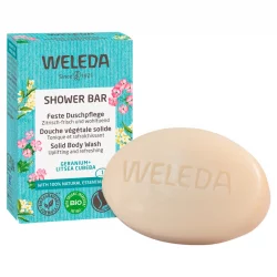 Douche végétale solide BIO géranium & litsea cubeba - 75g - Weleda