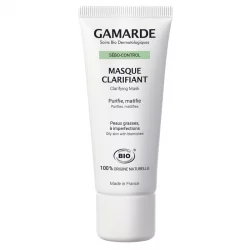 Masque clarifiant BIO argile blanche & eau thermale - 40g - Gamarde