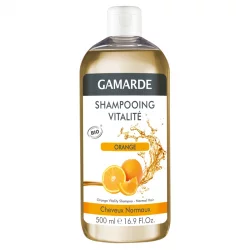 Shampooing vitalité BIO orange & eau thermale - 500ml - Gamarde