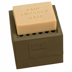 Porte-savon en caoutchouc naturel olive - Fair Squared