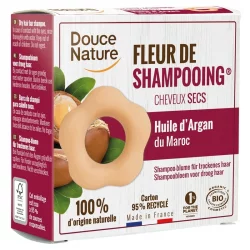 Fleur de shampooing BIO huile d'﻿argan & argile rouge - 85g - Douce Nature