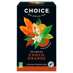 Thé noir choco orange BIO - 20 sachets - Choice