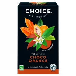 BIO-Schwarztee Schoko Orange - 20 Beutel - Choice