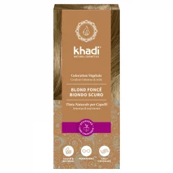 BIO-Pflanzenhaarfarbe Dunkelblond - 100g - Khadi