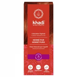 BIO-Pflanzenhaarfarbe Reines Henna - 100g - Khadi