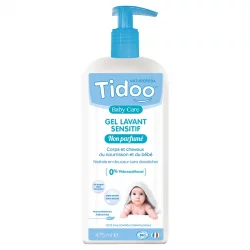 Gel lavant sensitif bébé non parfumé BIO calendula - 475ml - Tidoo