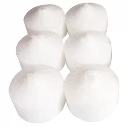 6 Teelichter Weiss aus BIO-Stearin 2,5 x 3,5 cm - Blue