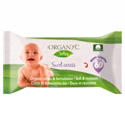 BIO-Babypflegetücher Calendula & Kamille - 60 Stück - Organyc