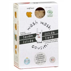 Peeling BIO-Seife Zitronen-Litsea - 100g - Wash Wash Cousin