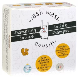 Shampooing solide bébé & femme enceinte BIO calendula - 70g - Wash Wash Cousin