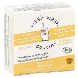 Feste BIO-Feuchtigkeitscreme trockene Haut Argan - 42g - Wash Wash Cousin