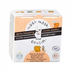 Feste natürliche Haarspülung Entwirrend Sheabutter - 45g - Wash Wash Cousin