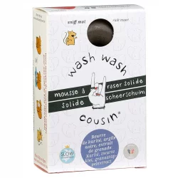 Mousse à raser solide BIO grenade - 60g - Wash Wash Cousin