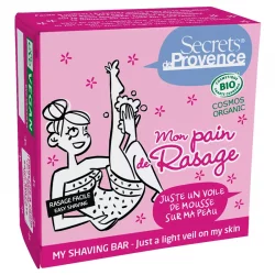 Feste BIO-Rasierseife Frauen Sheabutter - 90g - Secrets de Provence